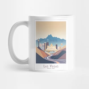 Vintage Las Vegas Travel Poster Mug